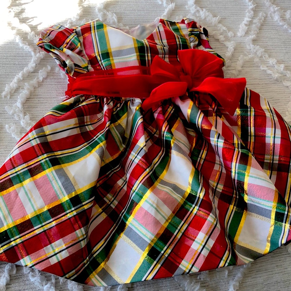 Festive infant Christmas dress